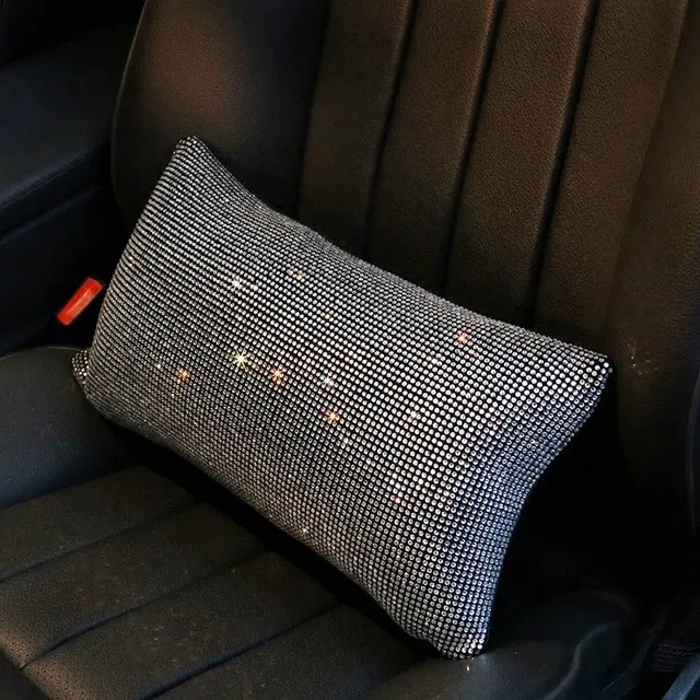 Headrest Pillow idain Bling Bling Rhinestone Car Interior Accessories Luster Crystal Protective Cover Case Car Decoration Accessories Headrest Pillow idain Bling Bling Rhinestone Car Interior Accessories Luster Crystal Protective Cover Case Car Decoration Accessories