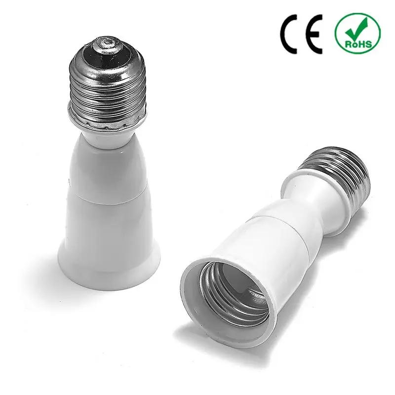 

E27 to E27L Extend Adapter E26 to E26L Extension Lamp Holder Power Adapter Converter Lamp Base Socket LED Light Bulb Plug