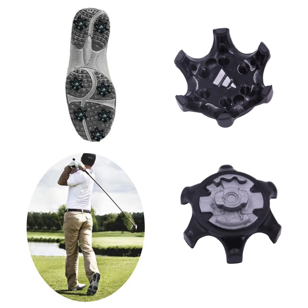 Golf Spikes Pins Turn Fast Twist Shoe Charms Summer New Anti-Slippery Hard-Wearing Black Shoe Decorations High Quality Hot Sale