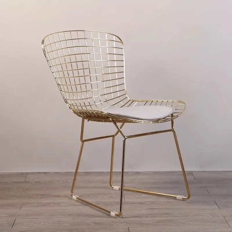 شحن مجاني U-BEST والأسلاك bertoia كرسي معدني قوي ، الجانب bertoia كرسي الطعام ، مخصص الطلق تكويم كرسي