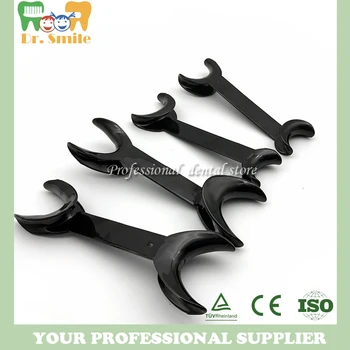 

4Pcs Dental Double-headed T-Shape Intraoral Cheek Lip Retractor Opener Black