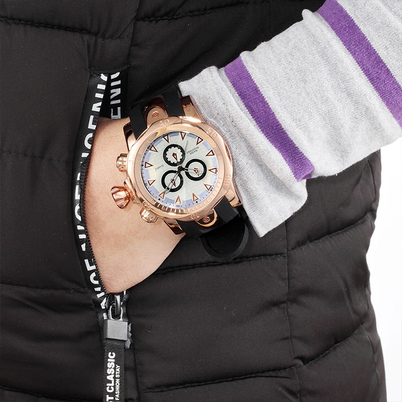 Skone новые мужские спортивные часы маленькие три-декоративная булавка с большим циферблатом силиконовые водонепроницаемые кварцевые часы Повседневная мода