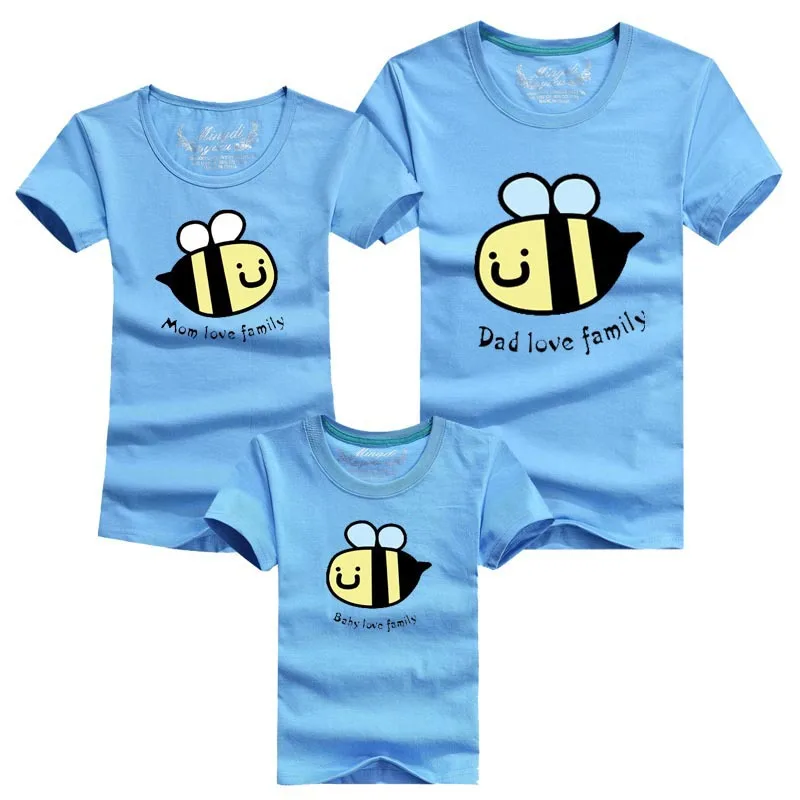 mom dad baby matching shirts