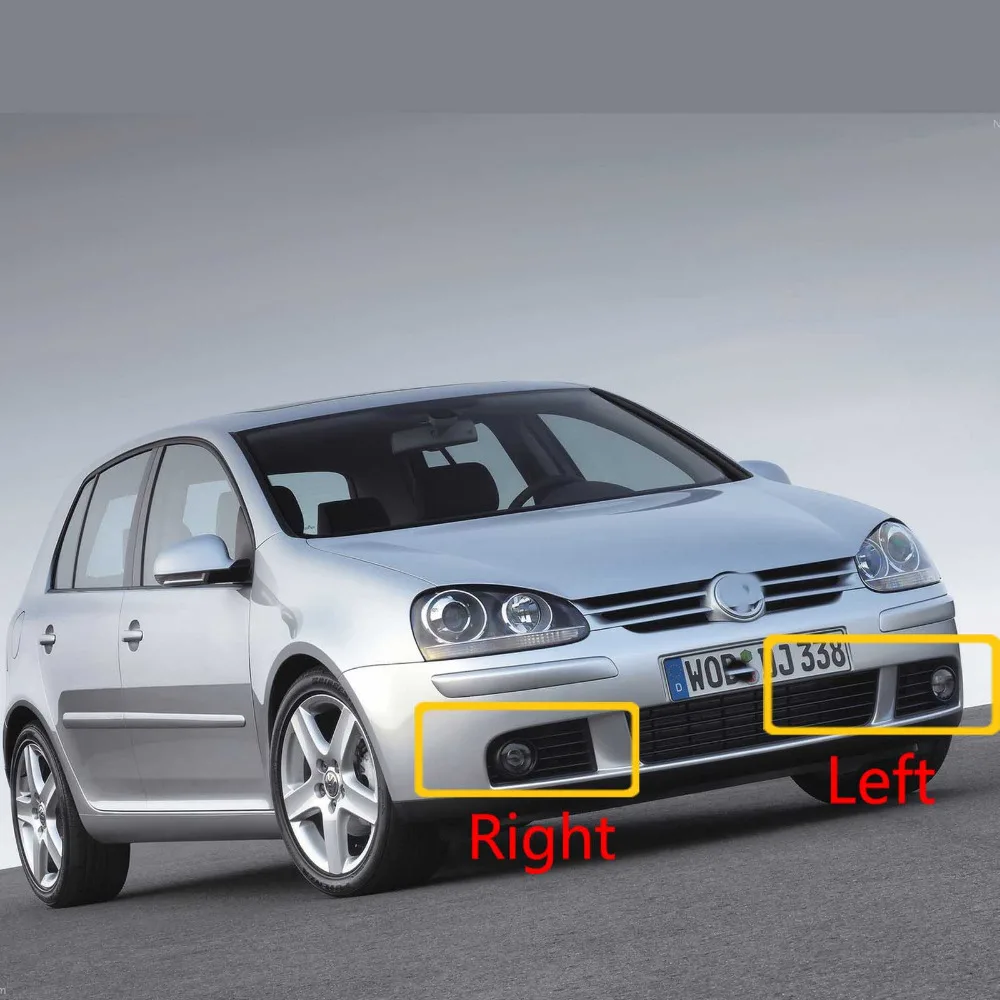 Для VW Golf 5 Golf MK5 2004 2005 2006 2007 2008 2009 Автомобильный Стайлинг Решетка переднего бампера противотуманный светильник