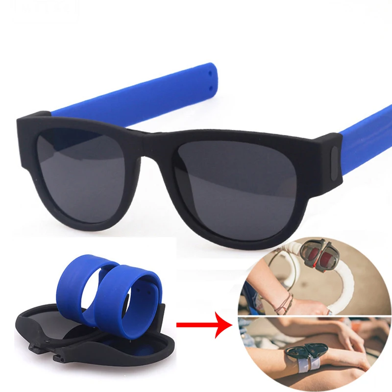 

MLLSE Fashion Folding Polarized Sunglasses for Men and Women Collapsible Goggles Driving Ultraviolet-proof Sports Sunglasses