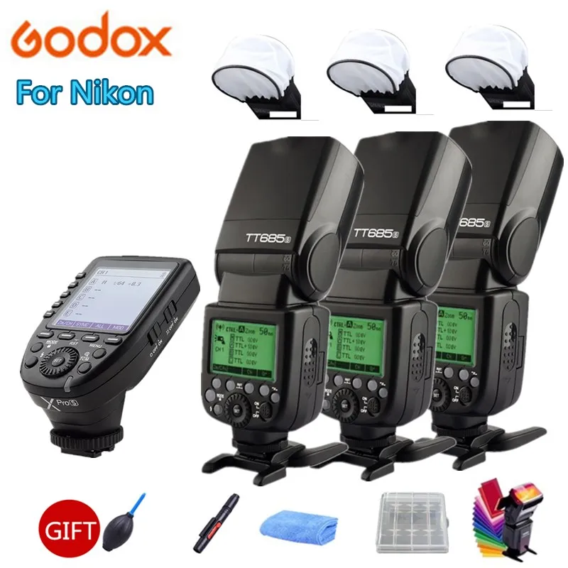 

Godox TT685 TT685S 2.4G HSS TTL Camera Flash + X1T-S Trigger Softbox gift kit for Sony A77II A7RII A7R A99 A58 A6500 A6000 A6300
