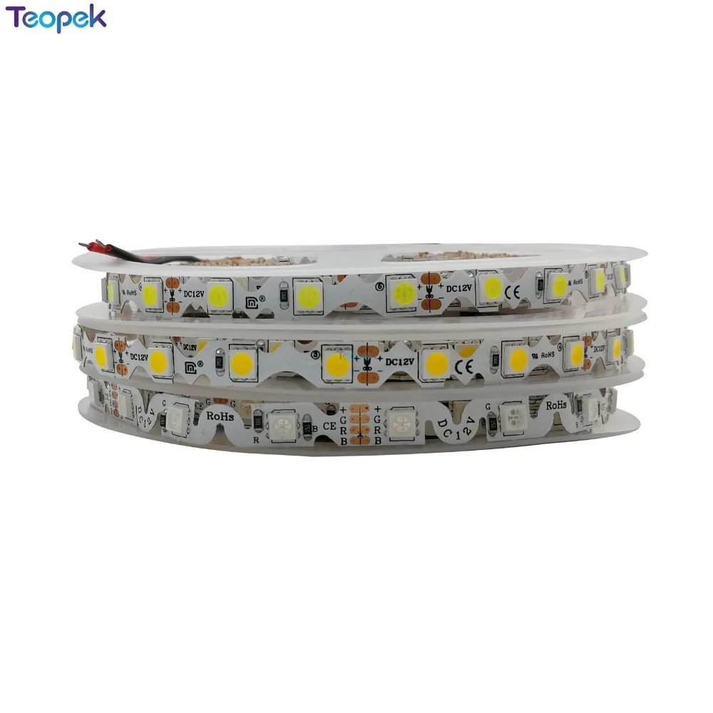 

S Shape 5050 SMD LED strip 60Led/m,Free Bending LED tape, white/warm white/RGB, DC12V Non-waterproof 5m/lot for Channel Letter