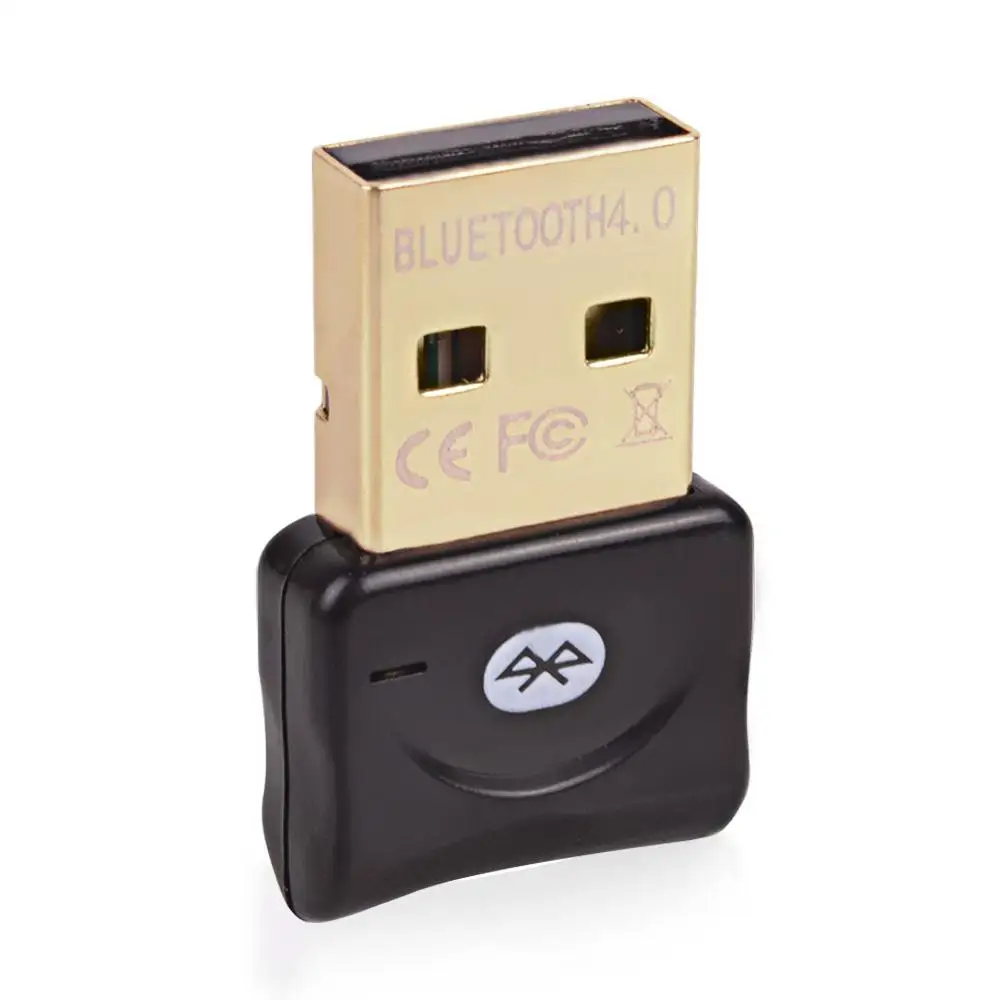 Беспроводной bluetooth-адаптер CSR V4.0 с двумя режимами Mini USB Bluetooth Dongle USB 2,0 Bluetooth компьютерный приемник черный/белый - Цвет: Черный