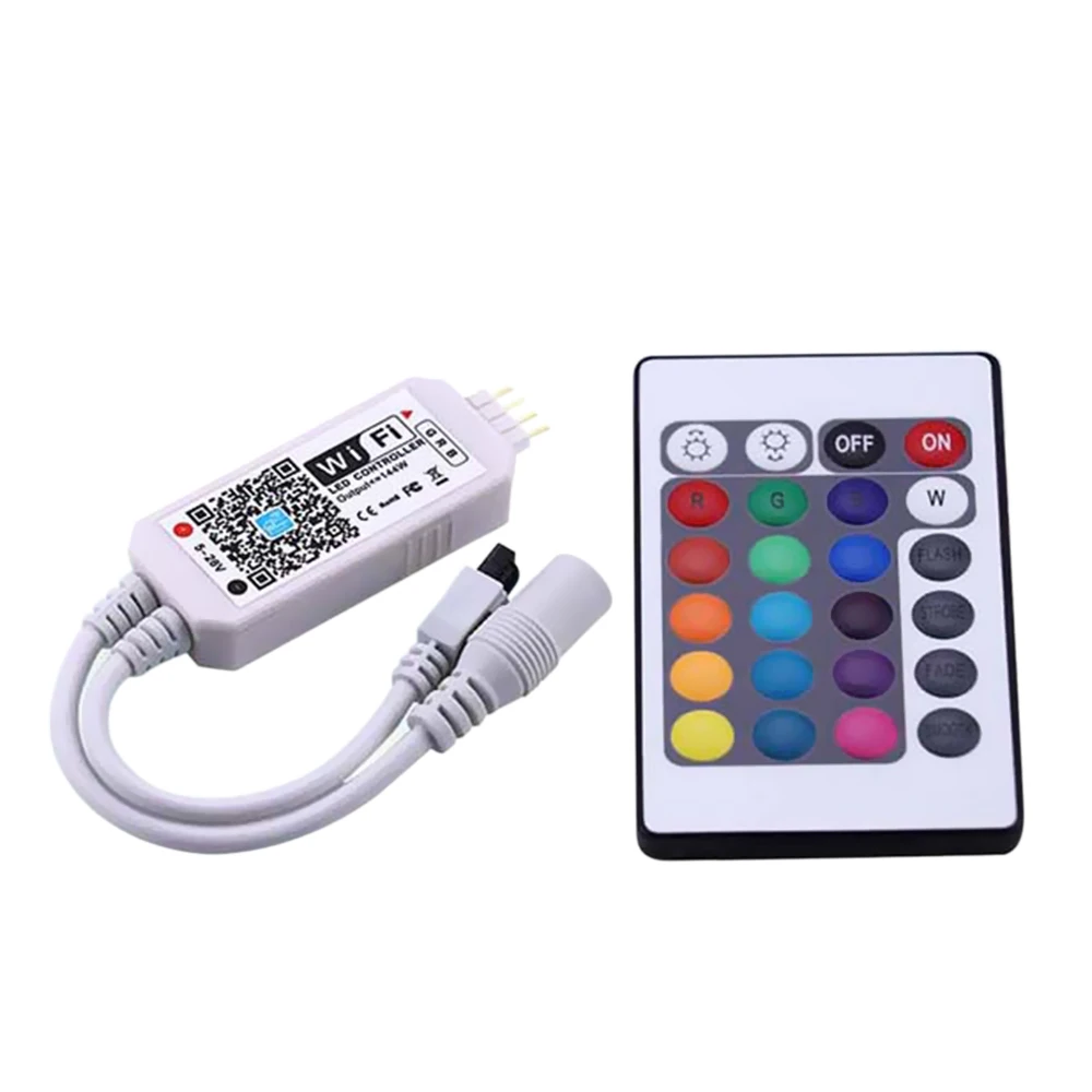 LED Controller 24 Keys Portable RGB WIFI Smarter Controller LED Lights Controller Dimmer with