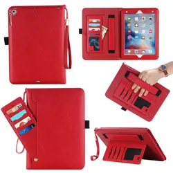 Для Ipad Mini 4 A1538 A1550 покрытие для сумки кожаный чехол держатель для карт кошелек Стенд Плёнки + подарки