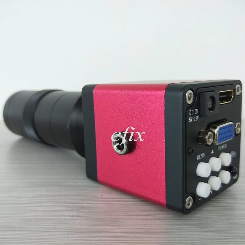 Efix HDMI VGA 13 МП монокулярный микроскоп HD Цифровая камера + C крепление объектива 56