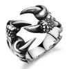 Fashion Accessories Punk Chrome Jewelry Titanium Steel Dragon Claw Heart Party Rings for Men ► Photo 1/6