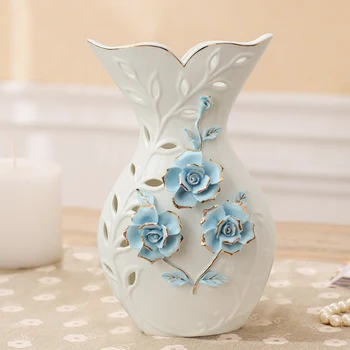 

decoration ceramic vase Home Furnishing European Mediterranean pinch flower crafts wedding gift