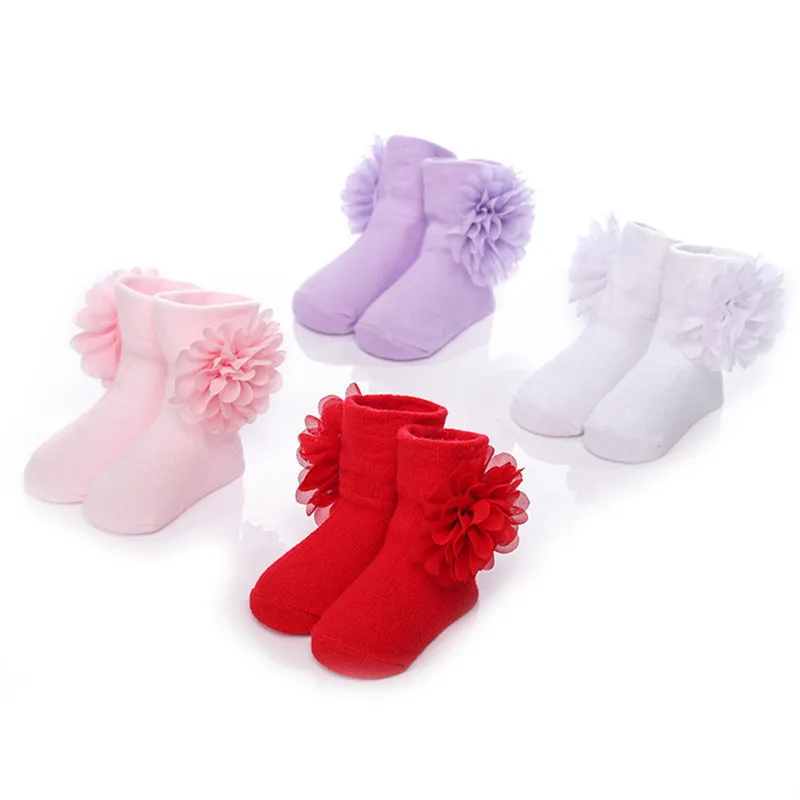 

Toddlers Infants Newborn Ankle Socks Baby Girls Cotton Princess Flowers Socks Gift Baby Socks for Baby Steps 0-12Months