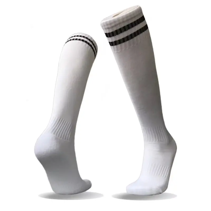 Длинные носки для хоккея, регби, детские носки для футбола, бейсбола, баскетбола, мужские спортивные носки, длинные чулки, og-02 - Цвет: White black