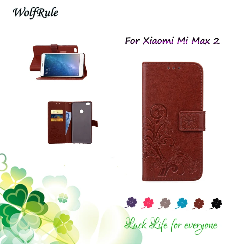

For Cover Xiaomi Mi Max 2 Case Flip PU Card Holder Wallet Pouch Bumper Phone Bag Case For Xiaomi Mi Max 2 Cover 6.44''