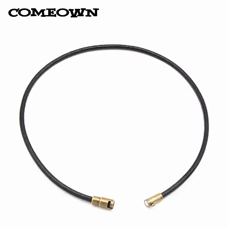 REVEW 10PCS Retro Bronze Leather Cord End Cap//Magnetic Clasp with Locking Mechanism Leather Rope Bracelet Buckle 8-10