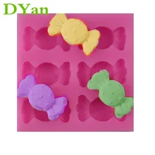 Novo 6-piece doces fondant molde de silicone molde de chocolate diy decoração do bolo molde de cozimento a1656