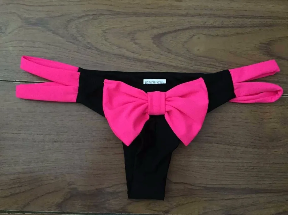 Brazilian Bikini Bottom Panties Summer Bow knot Women Sexy Beach Thong