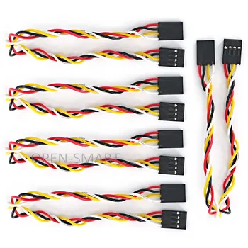 

5PCS 4-Pin Female to Female Dupont Line Wire 2.54mm 4-Pin Dupont Line for Module for Arduino
