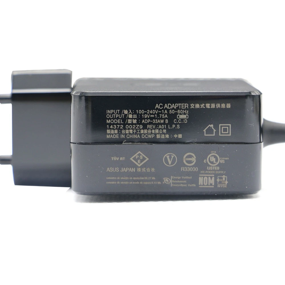 Original 19V 1.75A 33W micro usb ADP-33AW B EXA1206UH EU AC Adapter Charger For Asus EeeBook E200HA E202 F205TA Laptop Charger