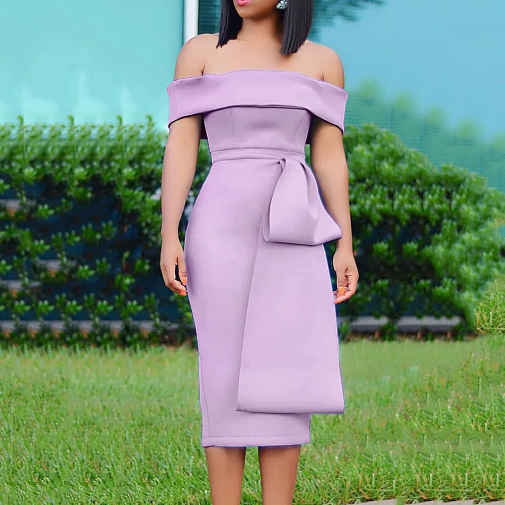 Sisjuly Женщины Сексуальная Партия Bodycon Платье Спинки С Плеча Элегантный Вечер Синий Лето Лоскутное Мода Высокая Талия Миди Платья