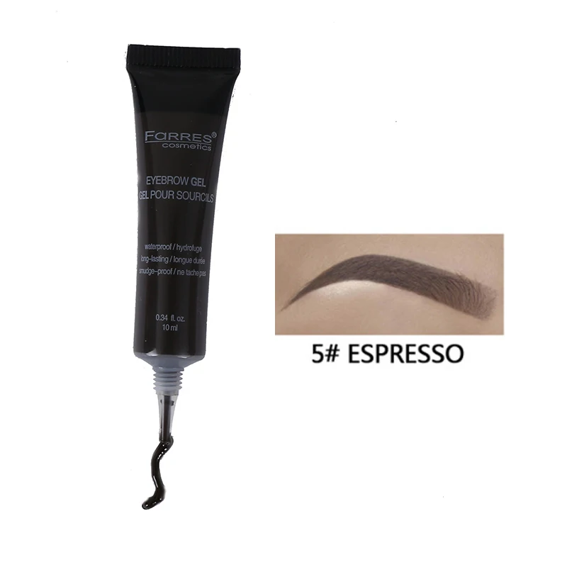 05 espresso Макияж краска для бровей Гель водостойкая тени для бровей стойкий оттенок Тени Макияж КРАСКА помпон косметика - Цвет: 05 espresso