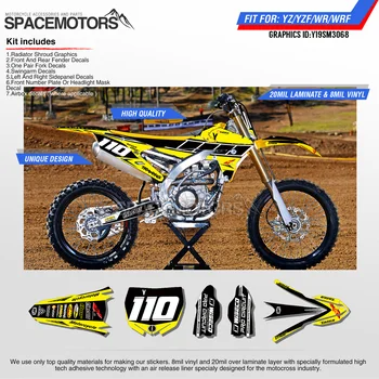 

MotoSpace Customized Team Graphics Backgrounds Decals 3M Stickers For YAMAHA YZF250FX 14-18 YZF250 2019 YZF450 14-17 18-19 068