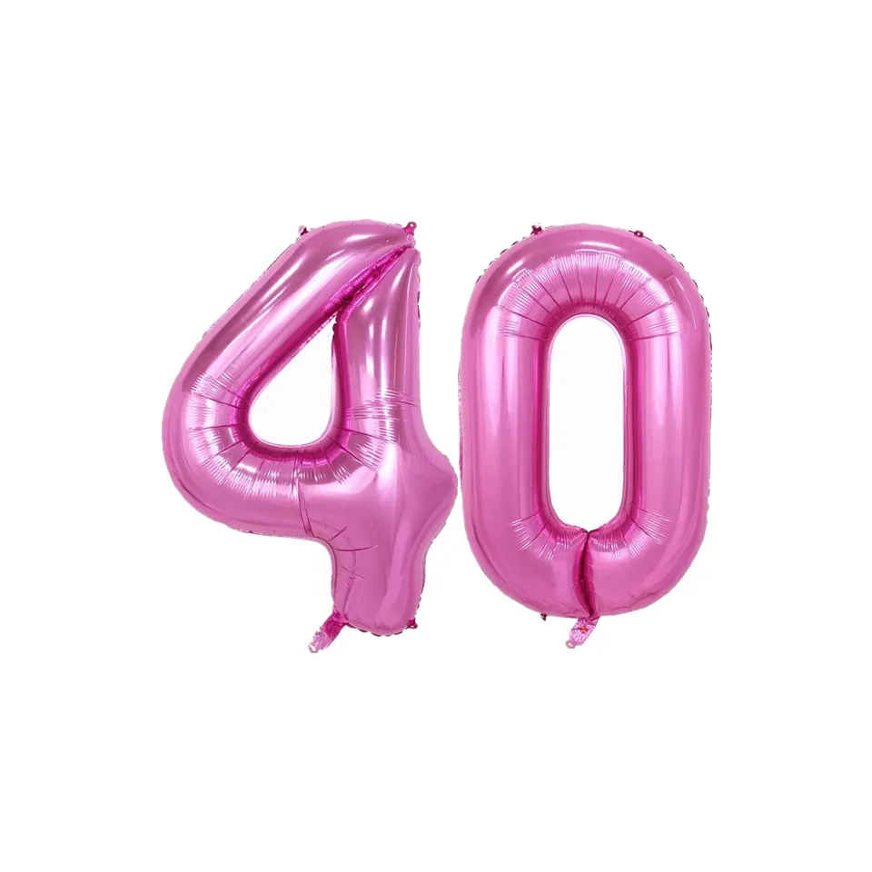 Градиент Цвет воздушный шар из фольги для вечеринок 30th 40th 50th 60th праздничных воздушных шаров "30 40 50 60 товары для дня рождения; Юбилей вечерние декорацией - Цвет: 30