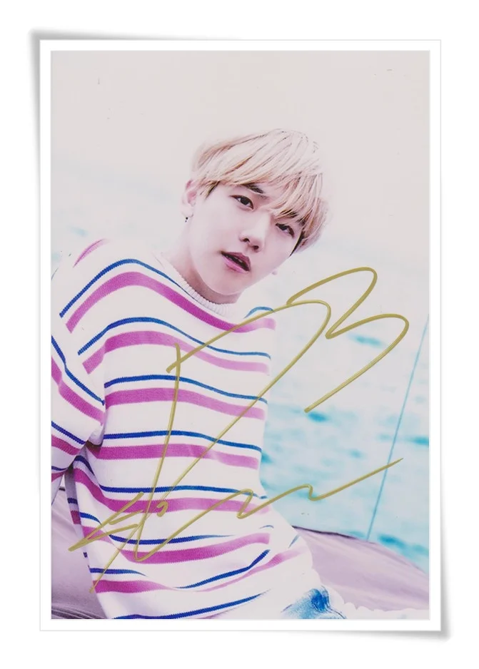 EXO EXO-K Baek Hyun autographed authentic signed with pen photo picture 4*6 collection freeshipping 10.2016 01 | Дом и сад