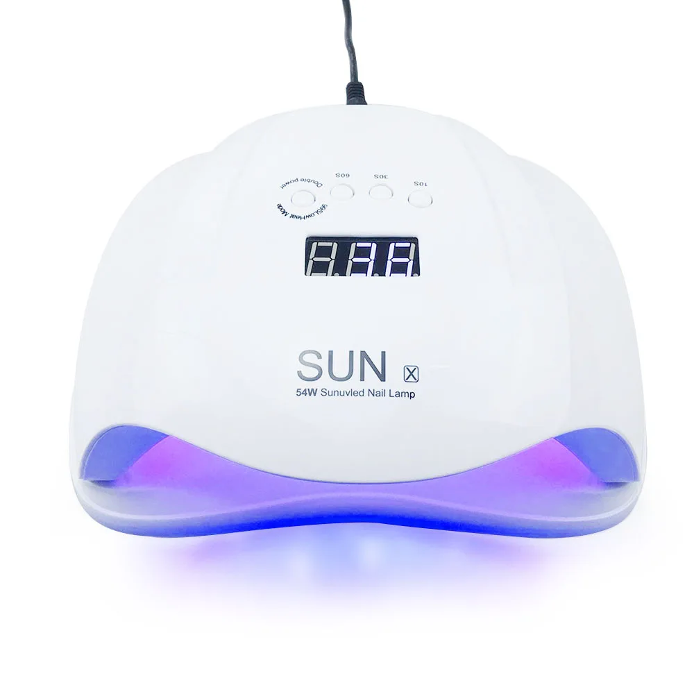 SUN X 54W LED Nail Dryers Automatic induction Machine Cure UV Gel LCD