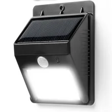 6 светодиодный Беспроводной солнечной энергии движения Сенсор света безопасности Лампа детектор Водонепроницаемый