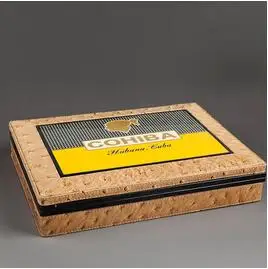 

High-end Gadget Excellent Leather Solid Wood Portable handle Cigar box Holder 30