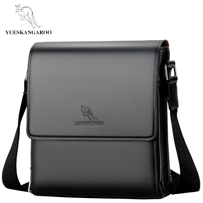 Men Messenger Bag Leather Business Briefcase Male 2018 Famous Pria Kurir Tas Kulit Bisnis Briefcase Tutup Terkenal Merek Mewah Perjalanan Mia Selempang
