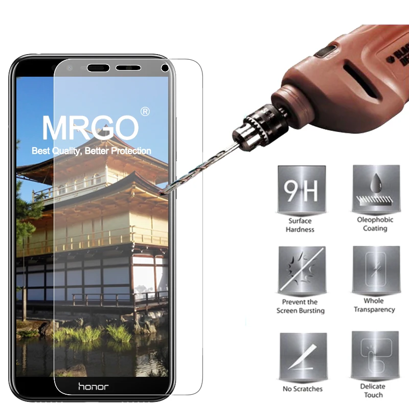 

MRGO Tempered Glass For Huawei Honor 7A Pro Screen Protector 9H 2.5D Phone On Protective Glass For Huawei Honor 7A Glass