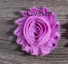 10 шт./лот 2," 19 цветов модные шикарные потрепанные шифоновые цветы для детей аксессуары для волос 3D потертая Ткань Цветы для головной повязки - Цвет: Lavender