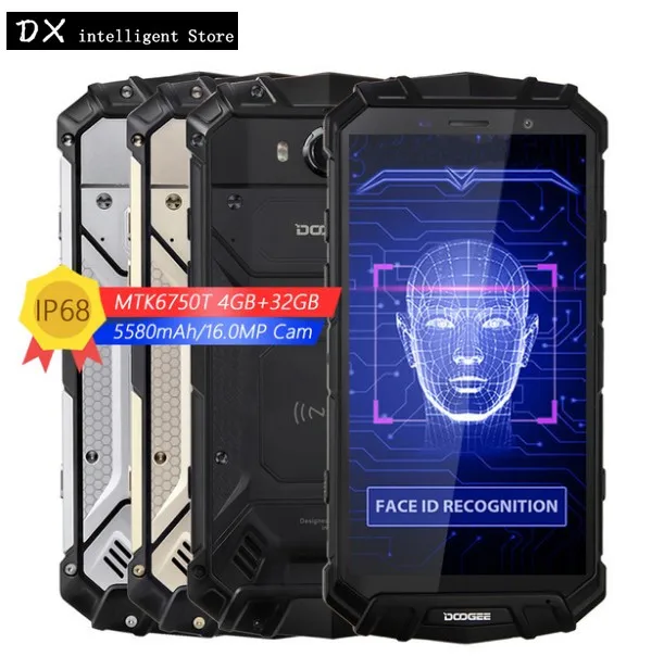DOOGEE S60 lite IP68 Водонепроницаемый смартфон 5 2 дюйма FHD MTK6750T Octa Core 5580 mAh 12 V/2A