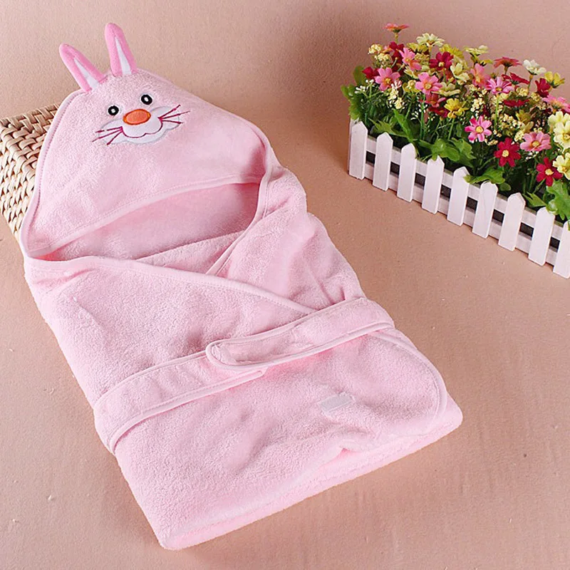 Hot 2015 Animal Head Sleeping Bags Unisex Baby Coral Fleece Blankets