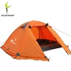 FLYTOP Beach 2 Persona carpa impermeable de invierno poliéster 210 T de aluminio de doble capa de acampar al aire libre senderismo tiendas 4 temporada ► Foto 2/5