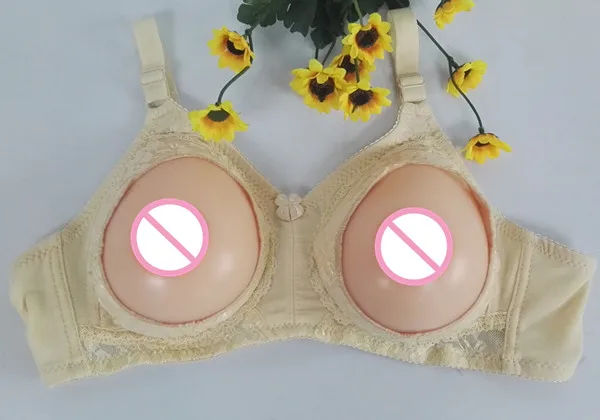 1800g/pair Fake Silicone Breast Forms Artificial Big False Boobs with Bra Handmade Craft for Cross Dressing Drag Queen 2017