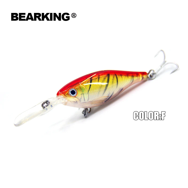 Retail Hot model,2015 good A+ fishing lures minnow,quality bearking professional shad.  8cm/14g,depth2-4m