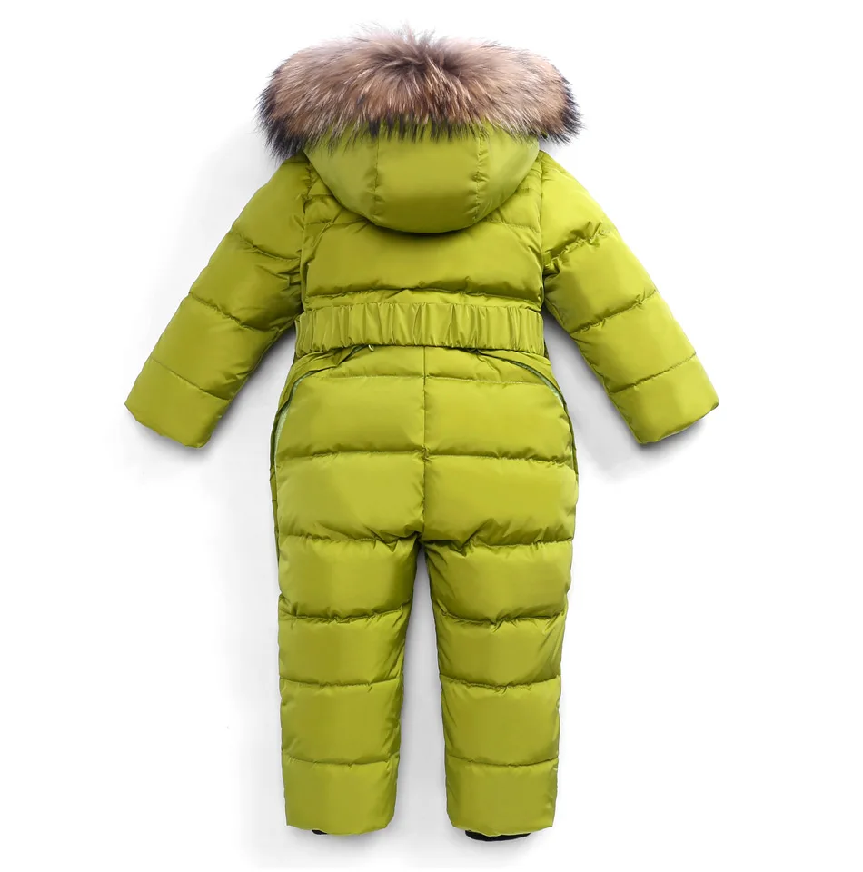 Baby Rompers New Baby Jumpsuits Boys Girls Winter Overalls Rompers Kids Snowsuit Duck Down Children Jumpsuit Hooeded Rompers