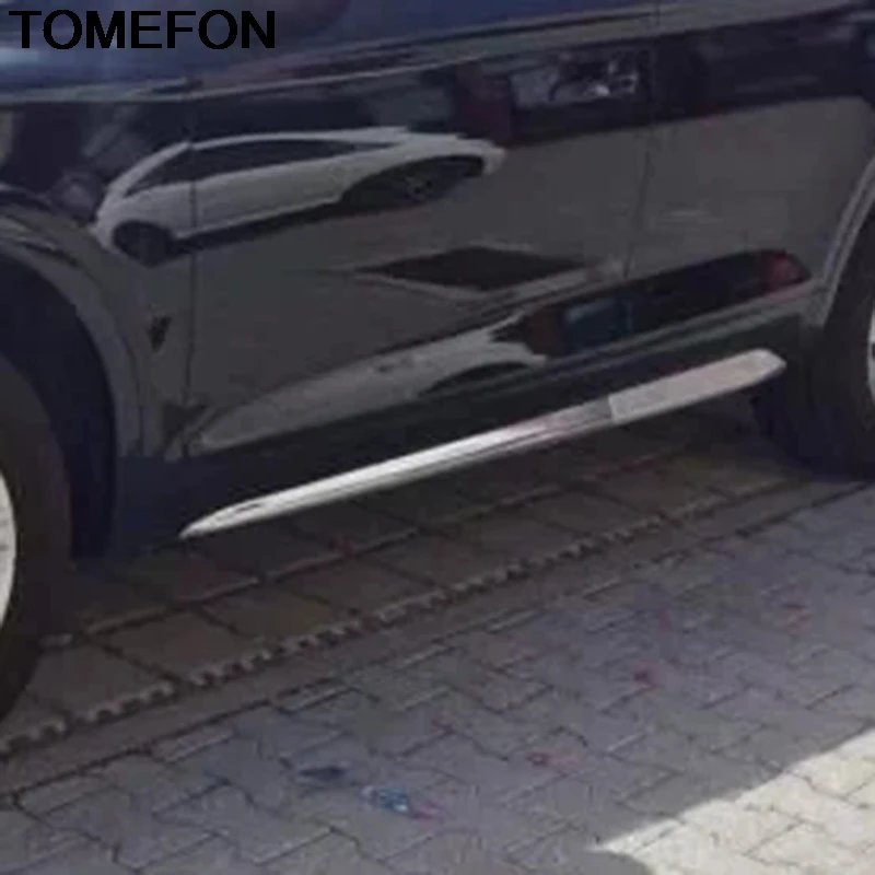 

TOMEFON для Audi Q5 FY 2018 2019, Отделка боковой двери, полоса, рамка, литье, отделка, внешние аксессуары, ABS хром