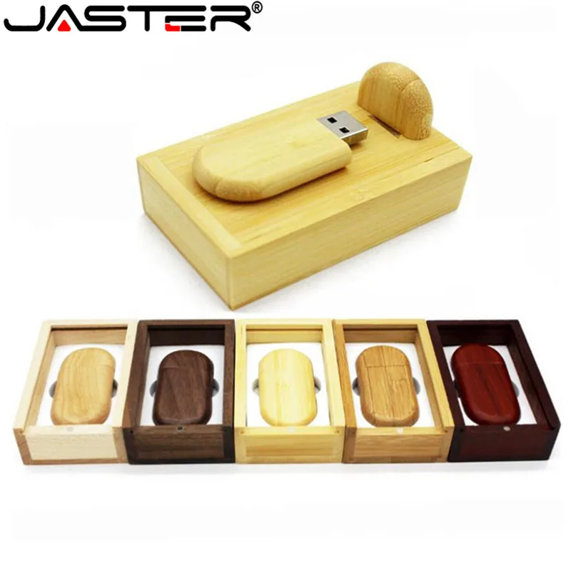 JASTER гравировка логотипа на заказ usb флешка деревянная флеш-диск usb 2,0 Флешка 64 ГБ 4 ГБ 8 ГБ 16 ГБ 32 ГБ флеш-накопитель