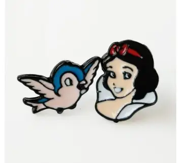 

New 12 pairs Cartoon snow white princess Fashion Cartoon Stud Earring Cute Earrings For girl gifts