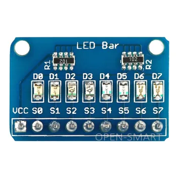 

8 Bit LED Bar Marquee LED Display Module with 4 Kinds of Color for Arduino Low level can Llight LED for MCU IO Test Indicator