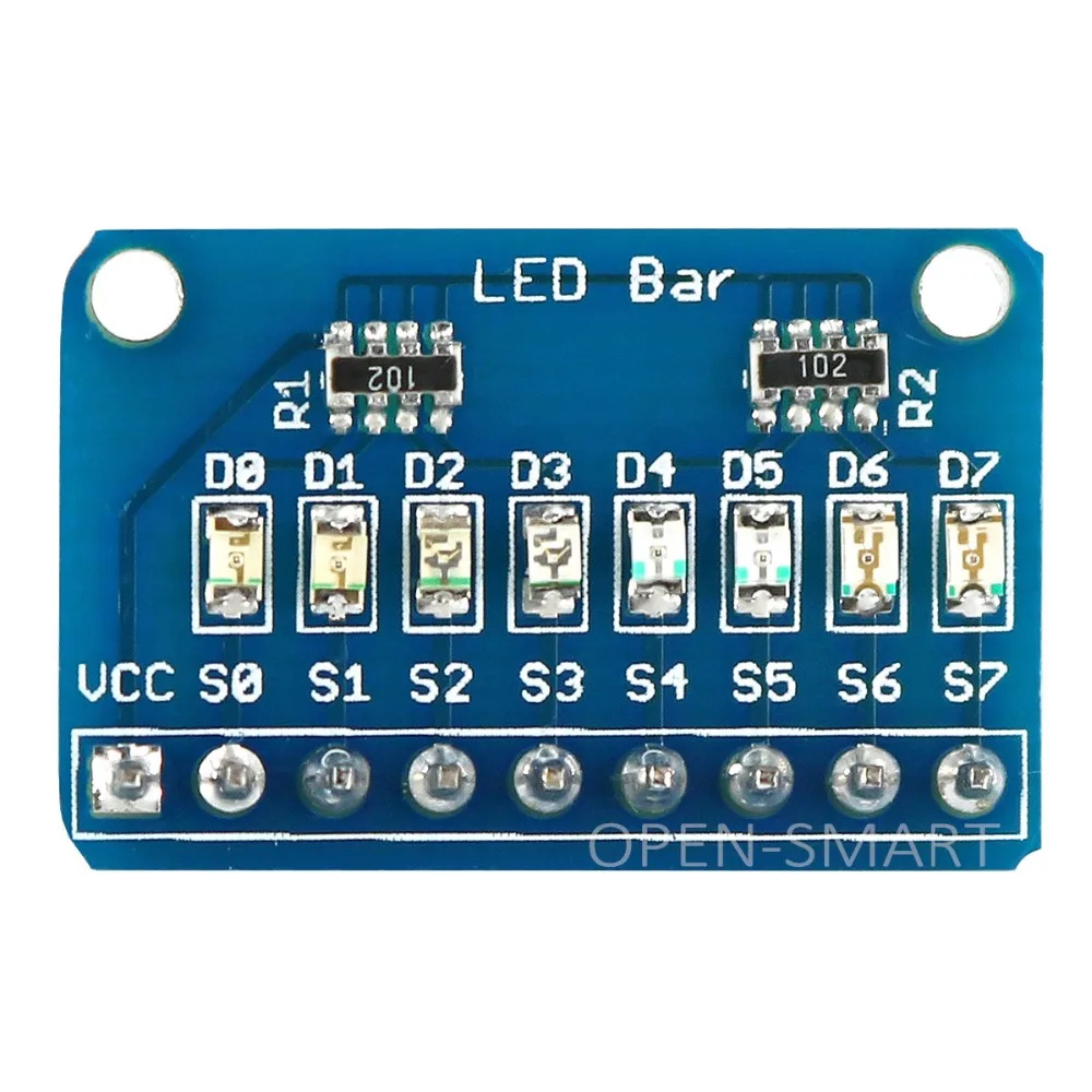 Светодиодный модуль Marquee с 8-битным дисплеем, 4 цвета, для Arduino, светодиодный индикатор низкого уровня, для MCU IO Светодиодный модуль Marquee с 8-битным дисплеем, 4 цвета, для Arduino, светодиодный индикатор низкого уровня, для MCU IO