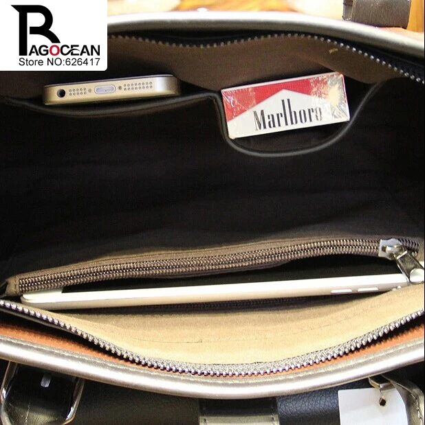 Модный мужской портфель из искусственной кожи, сумка через плечо, брендовая деловая сумка, мужская дорожная сумка, ретро портфель, коричневый, черный