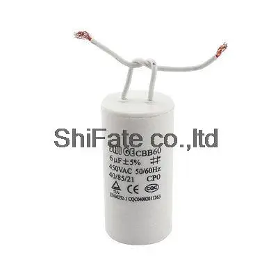6uF 450VAC Motor Run Polypropylene Capacitor