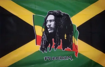 Flaglink 90*150cm Jamaica JAM .jm Bob Marley Freedom Flag